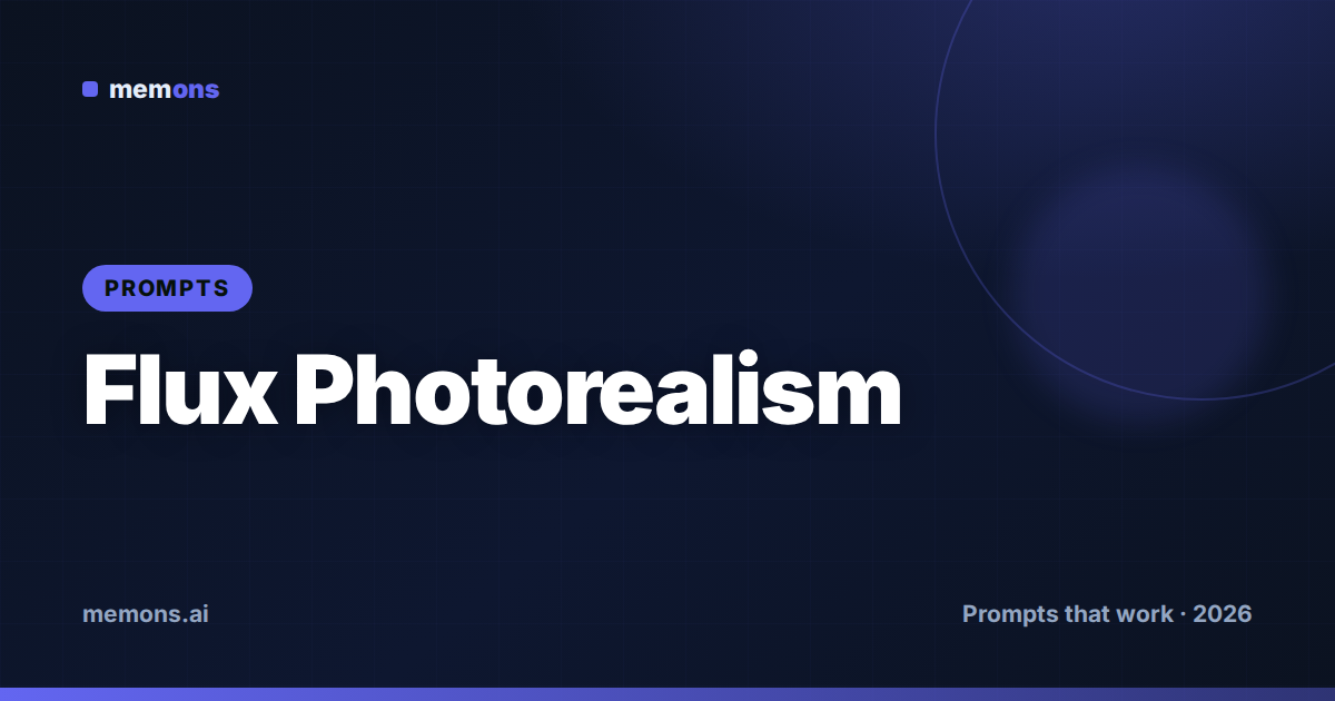 26 Flux Prompts for Photorealistic Images (2026)
