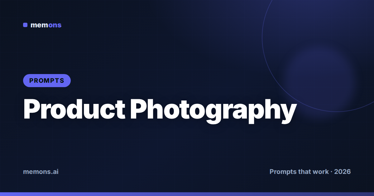 24 Flux Prompts for Product Photography (2026)