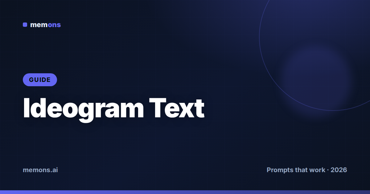 Ideogram Text