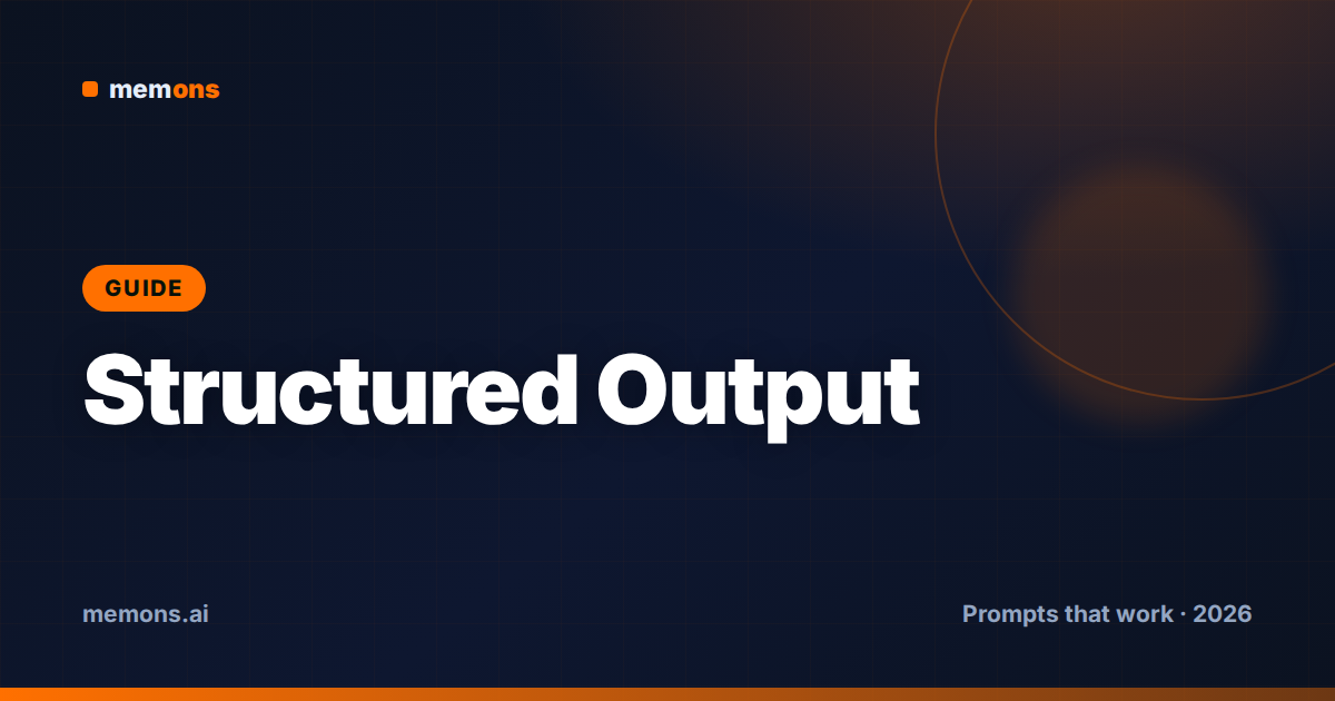 Cover for How to Prompt Mistral for Structured Output & JSON (2026): Formulas + Examples
