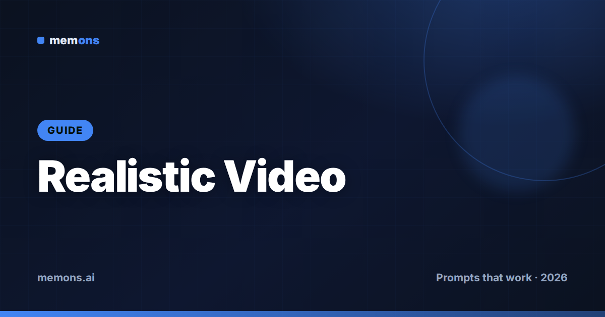 Cover for How to Prompt Veo for Realistic Video (2026): Formulas + Examples