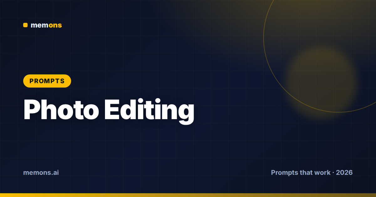 Nano Banana Prompts for Photo Editing