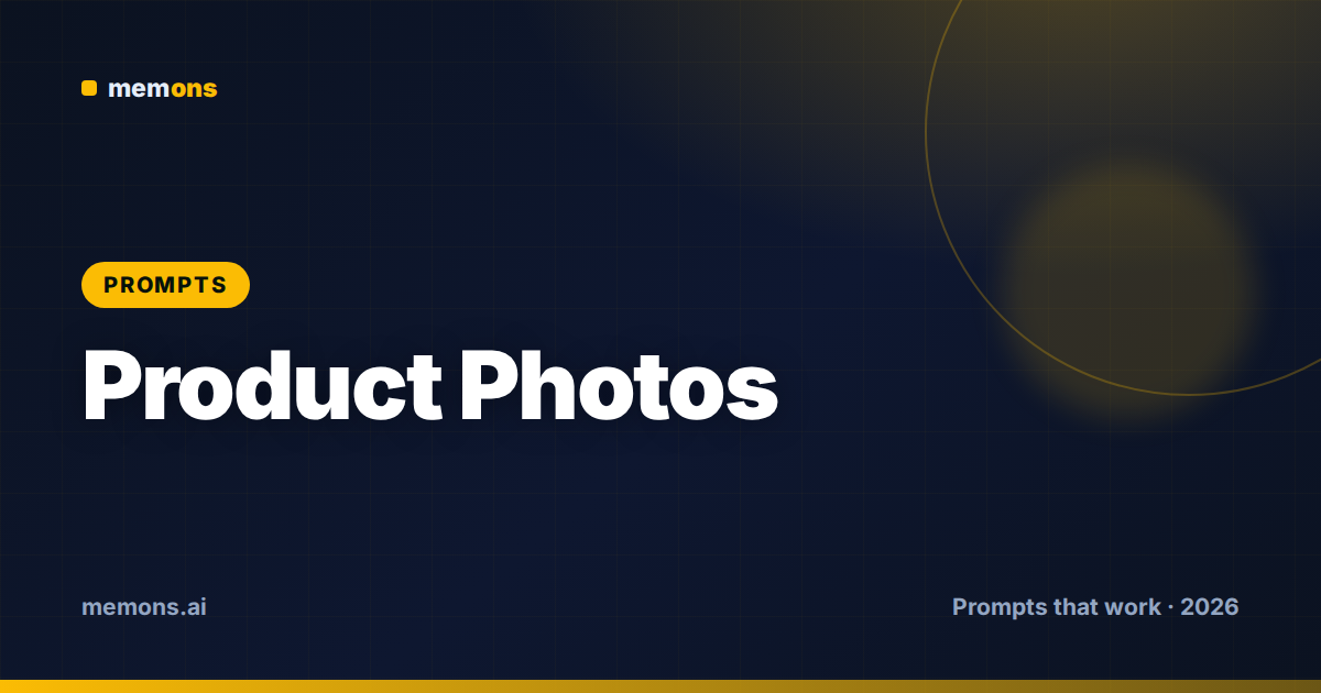 Nano Banana Prompts for Product Photography
