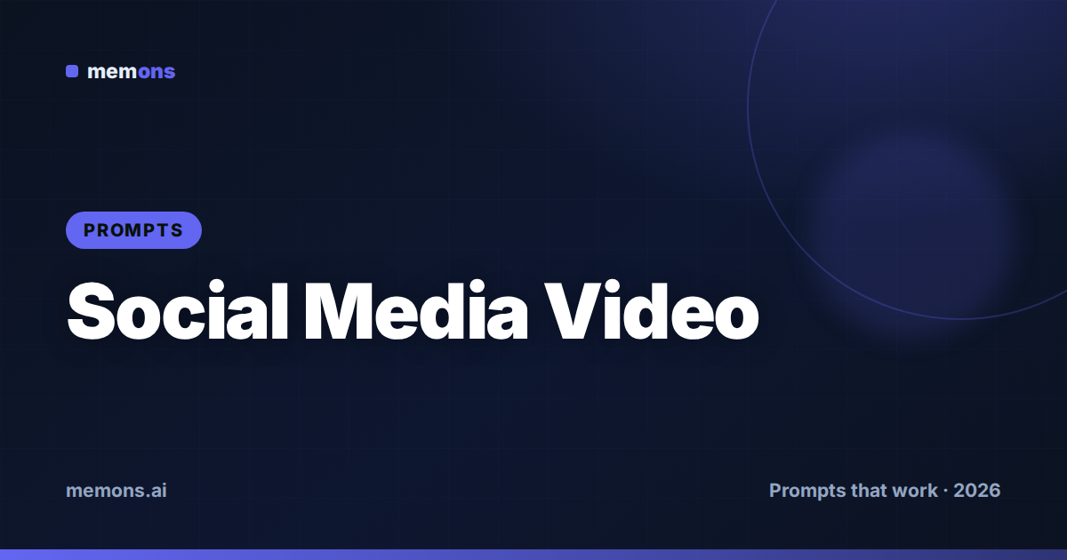 Cover for 22 Pika Prompts for Social Media & Short-Form Video (2026)