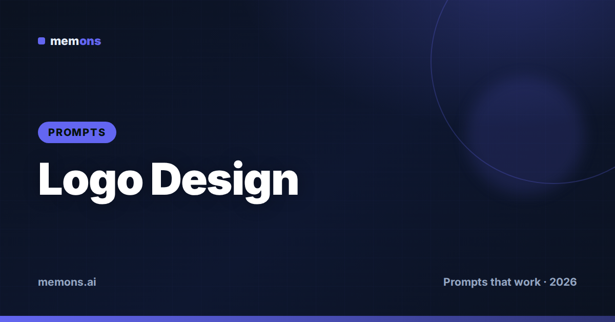Cover for 28 Recraft Prompts for Logo Design (2026)