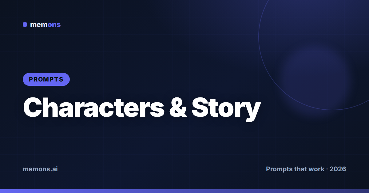 Cover for 20 Runway Prompts for Characters & Story (2026)