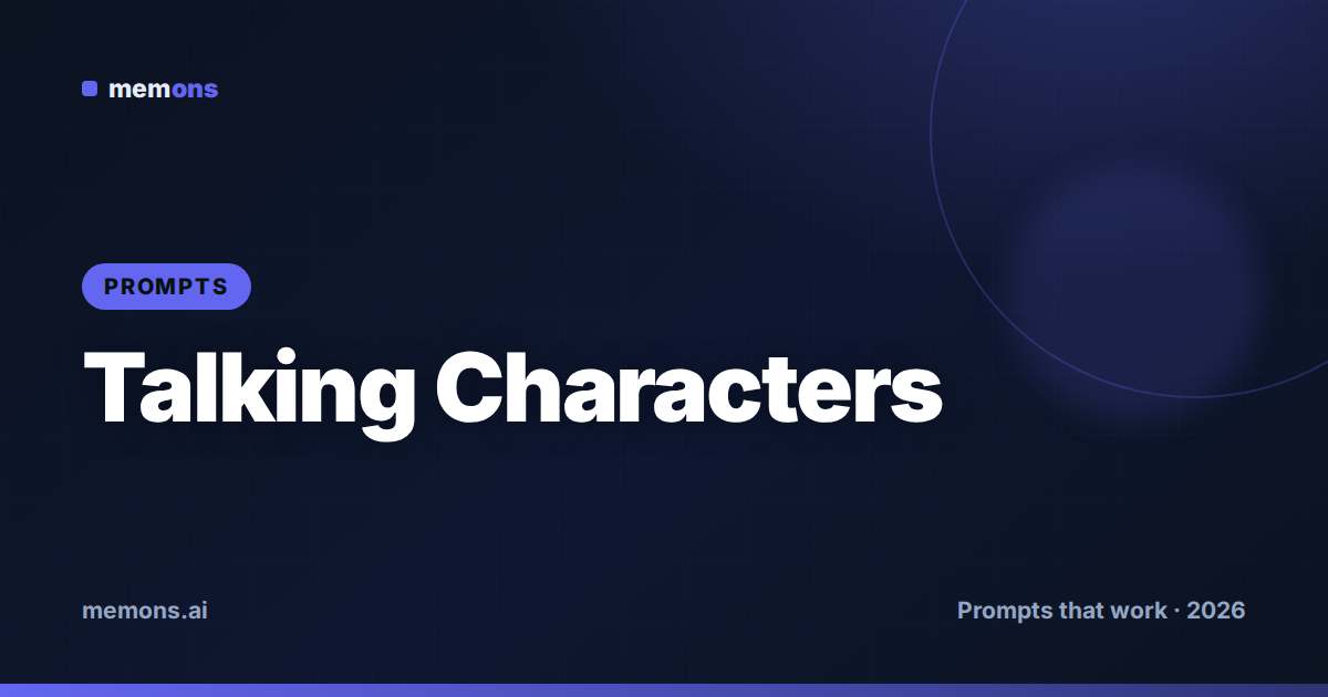 Cover for 20 Seedance Prompts for Talking Characters & Dialogue (2026)