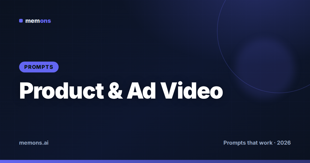 Cover for 22 Seedance Prompts for Product & Ad Video (2026)