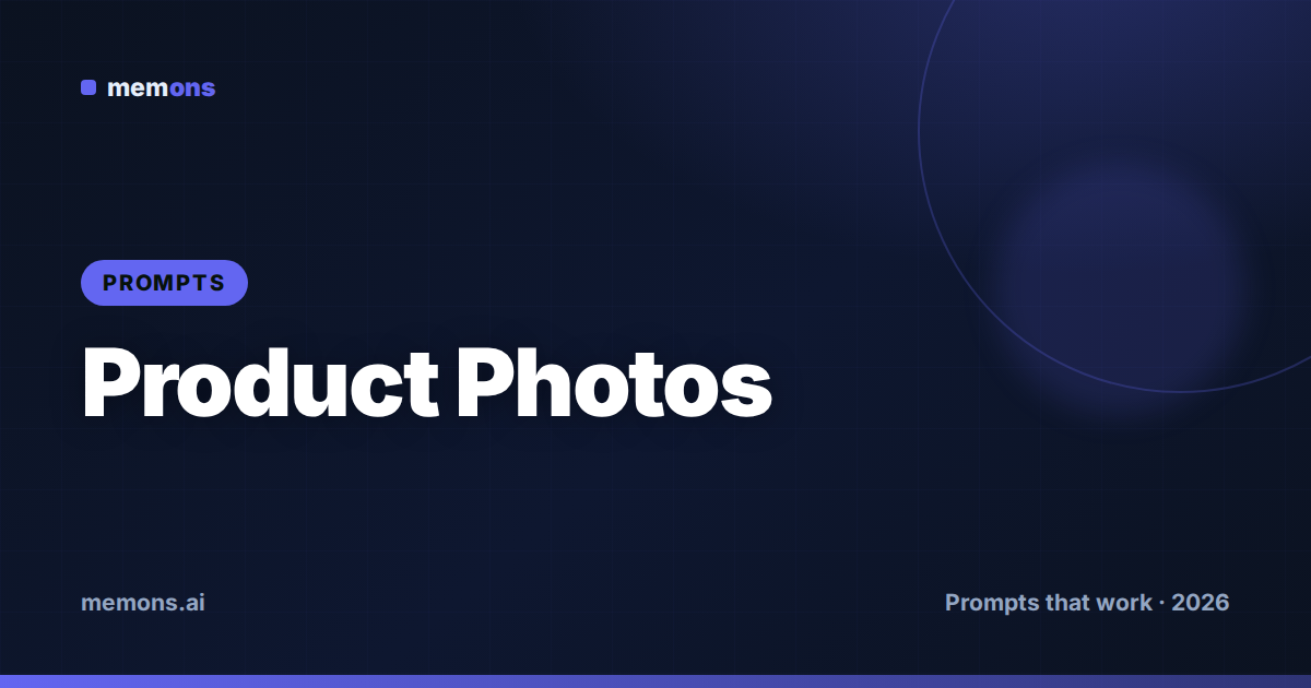 Cover for 26 Seedream Prompts for Product Photography (2026)